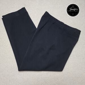 Rafaella Women's Black Flat Front Faux Coin Pocket Dress Pants Size 12